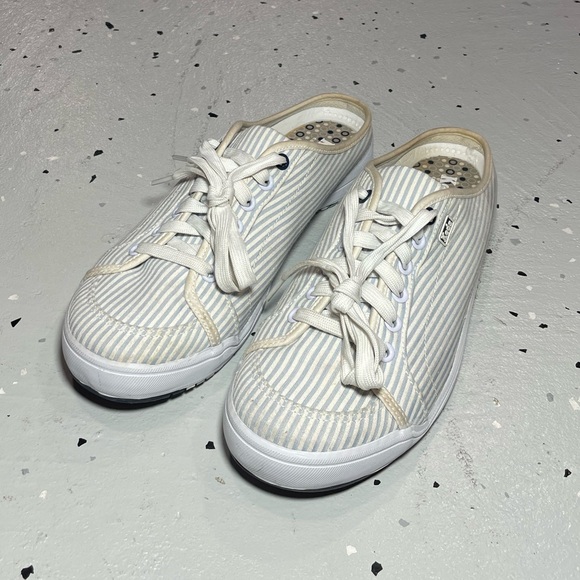 Keds Shoes - Keds Hampton Sport Women’s Slip On Canvas Shoes Size 8.5 Blue White Striped